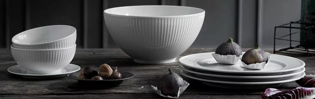 Pillivuyt Plisserad Skål Vit - 14 Cm