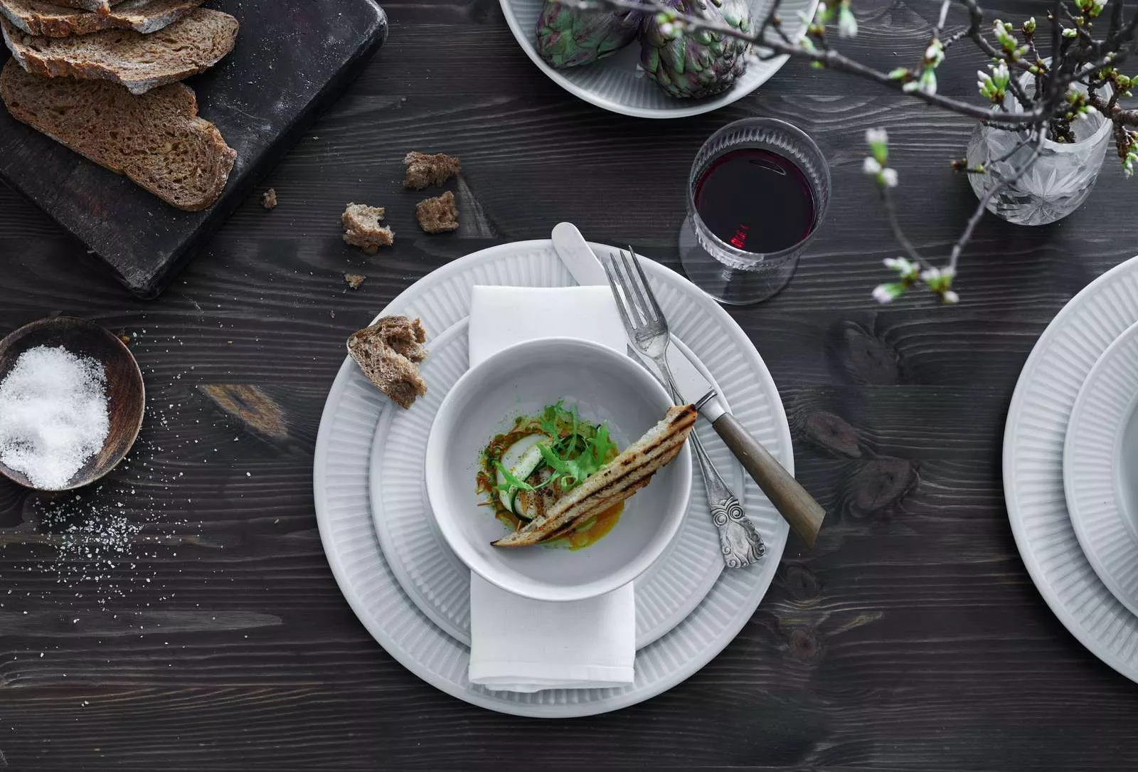 Pillivuyt Plisserad Skål Vit - 14 Cm - Bild 6