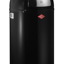Wesco Pushboy Waste Bucket Black - 50 Liter