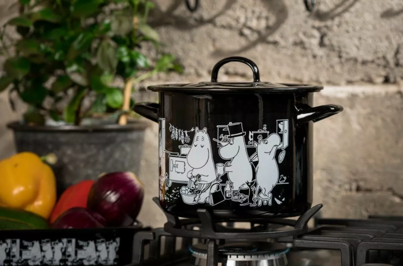 Mumin Emaljgryte Med Lock – Kök (1,5 L). 2 Mumin Emaljgryte Med Lock – Kök (1,5 L). - Bild 2