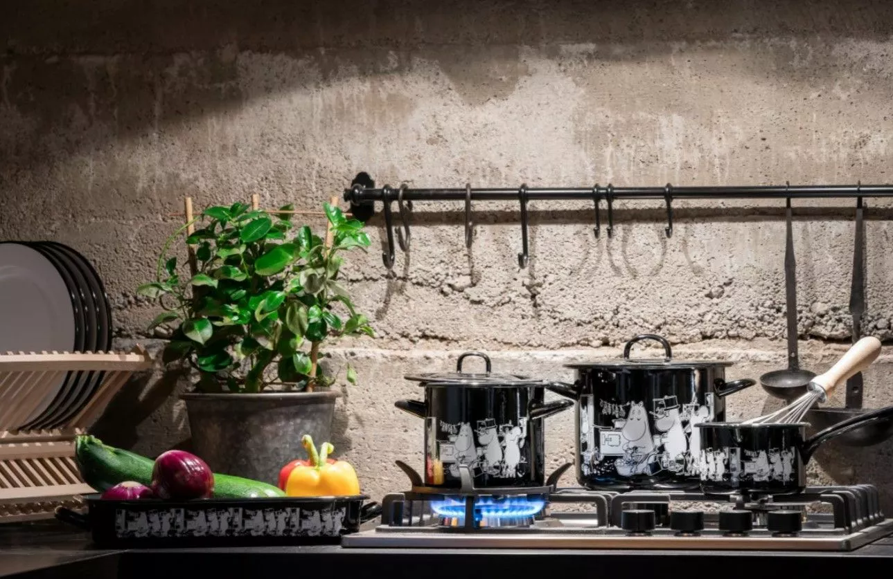 Mumin Emaljgryte Med Lock – Kök (1,5 L). 3 Mumin Emaljgryte Med Lock – Kök (1,5 L). - Bild 3