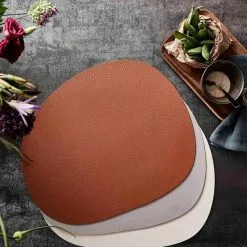 Aida Raw Dining Pieces I Återvunnet Läder Ljusrosa 2 St -Köksknivar Försäljning screenshot 254 1 1