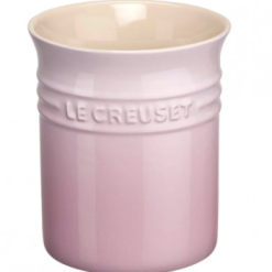 Le Creuset Stengodsbestick Och Bestickburk Skalrosa