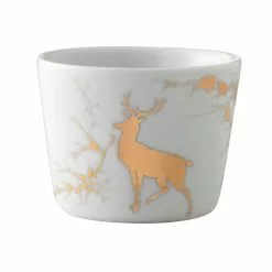 Wik & Walsøe Alvskog Guld Liten Skål / Ljus 9 Cm