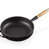 Le Creuset Sautépanna M/trähandtag Mattsvart 28 Cm