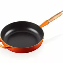 Le Creuset Sautepanne M/ Trehandtak Volcanic 28 Cm