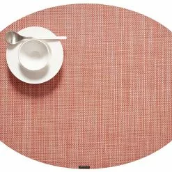 Chilewich Servis Mini Basketwave Oval Clay 4st