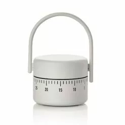 Zone Denmark Singles Timer Dia. 5,4 X 8,9 Cm Varm Grå -Köksknivar Försäljning timer warm grey