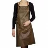 Dutchdeluxes BBQ Stil Förkläde Läder Vintage Brun