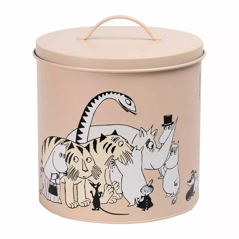 Mummi Oppbevaringsbokser Til Dyrefôr 2 Stk. Beige/Rosa - Bild 2