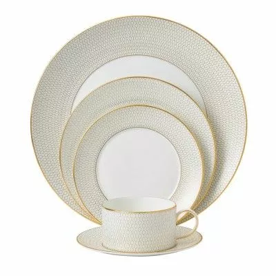 Wedgwood Gio Gold Sockerlåda Och Mjölk / Gräddkanna - Bild 2