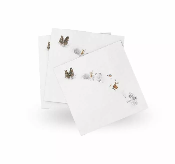 Wik & Walsøe Julemorgen Serviett Med Illustrasjoner 25x25 Cm 1 Wik & Walsøe Julemorgen Serviett Med Illustrasjoner 25x25 Cm